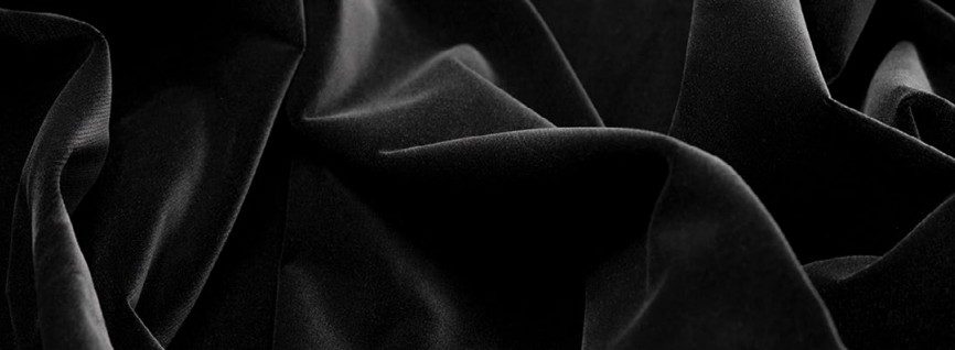 Product image for Velours Iris Zwart 4,00m H x 1,50m B -  12 afgewerkte identieke doeken